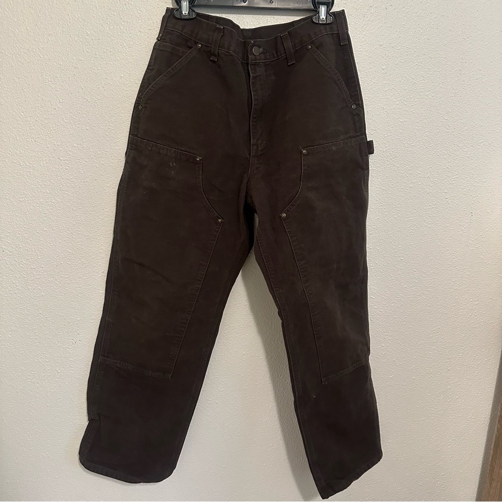 Men’s dark brown Carhartt work pants